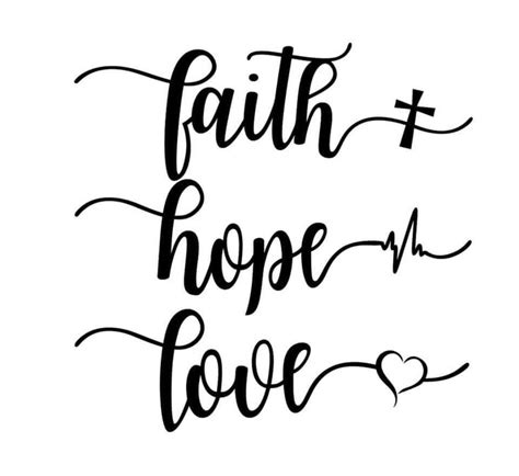 Pin By Beth Morris On Svg Files For Cricut Faith Hope Love Faith In