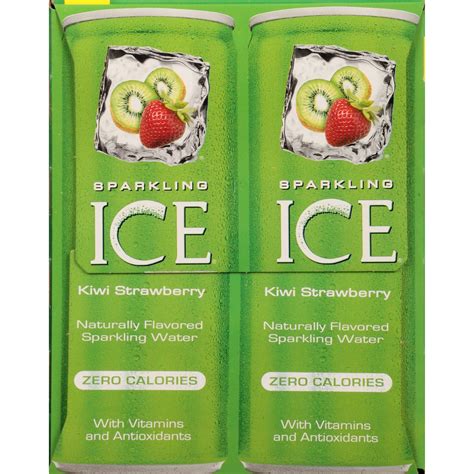 Sparkling Ice Kiwi Strawberry Sparkling Water 8 Fl Oz 8 Count