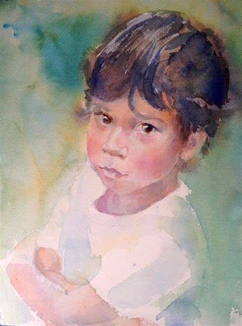 Step By Step Watercolor Portrait Of A Child — Art By Yevgenia Watts