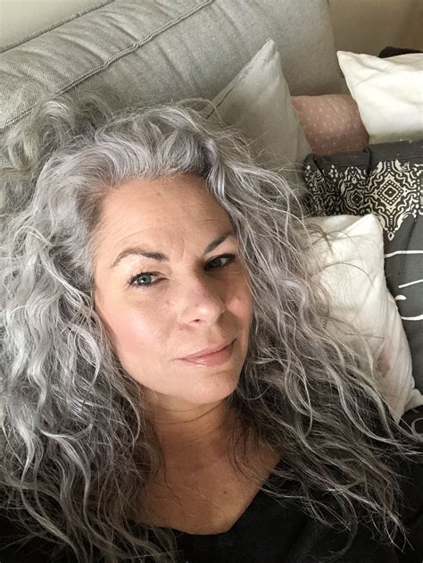 A Rare Occasion You Will See My Natural Curls Love My Silver Hair