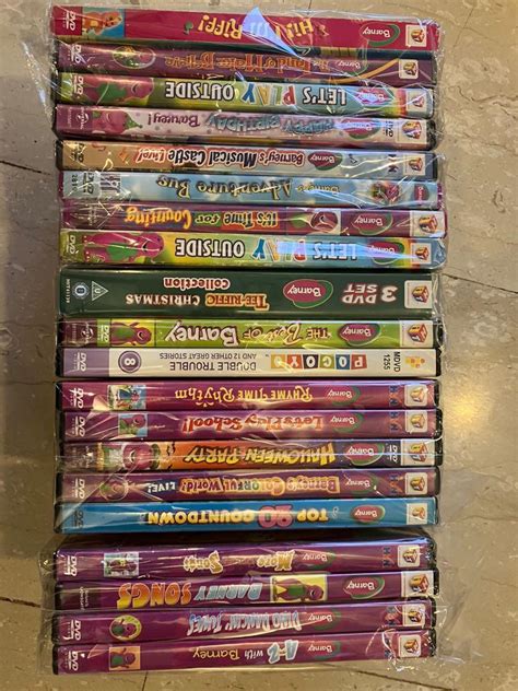 Huge Bundle Of Barney Dvds Hobbies And Toys Music And Media Cds And Dvds