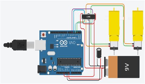 Belajar Simulasi Arduino Tinkercad Kontrol Motor Dc L293d Youtube Images