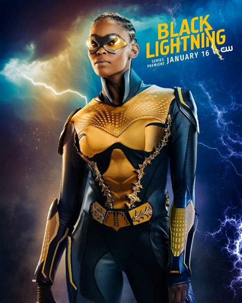 Thunder Costume Revealed For Black Lightning Legion Of Superheros Costumes Comics Amino