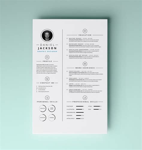 Cool Resume Design Lifestyle Pinterest