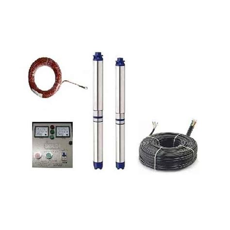 Buy Flexo Hp Single Phase Water Filled Borewell Submersible Pump With Control Panel M Safety