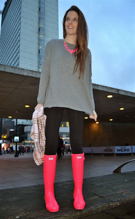 All Over Sequin Pink Hunter Boots Look