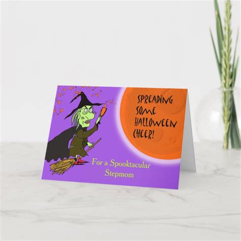 Stepmom Halloween Witch With Potion Card Zazzle