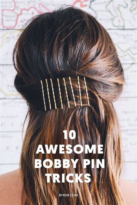 how to use bobby pins in weird yet ingenious ways hair styles hair beauty hair makeup