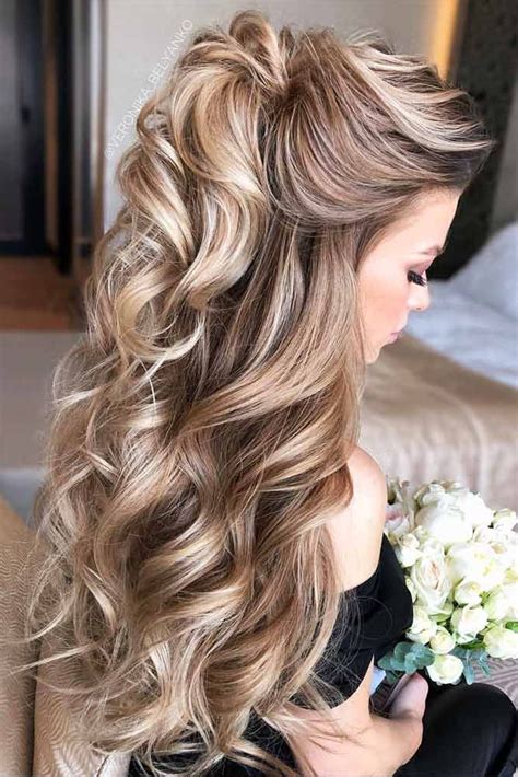 try 42 half up half down prom hairstyles down curly hairstyles mother of the bride hair prom
