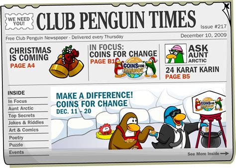 Newspaper Issue 217 Sar47s Club Penguin Guide