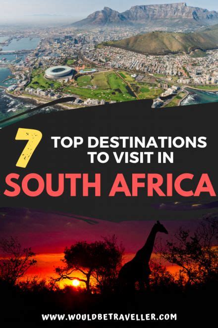 the top destinations to visit in south africa