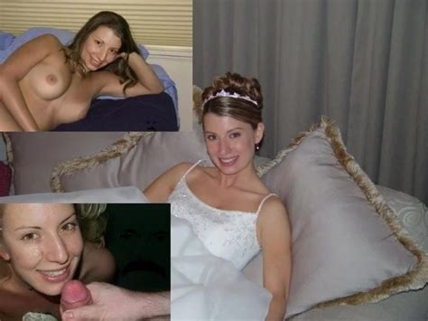 Wedding Dress Before During After Wife Husband Cuckold