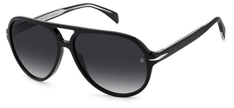 David Beckham Db1091s Sunglasses Black Dark Grey Gradient