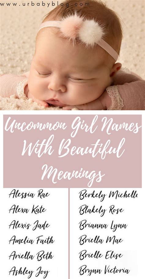 Unusual Baby Girl Names List Of Girls Names Girl Names With Meaning