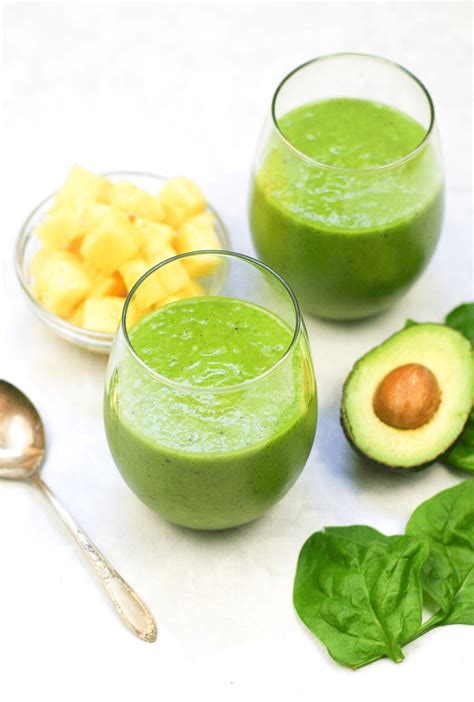 Healthy Tropical Green Smoothie Recipe For St Patrick S Day