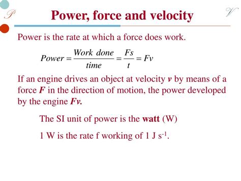 Ppt Power Force And Velocity Powerpoint Presentation Free Download