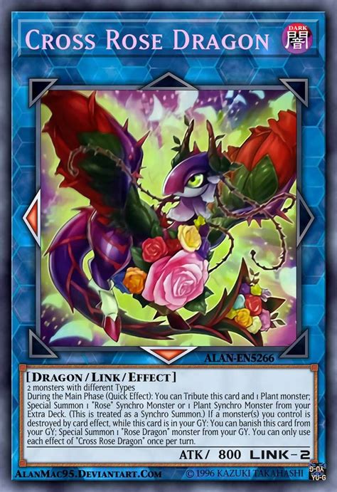 Cross Rose Dragon By Alanmac95 On Deviantart Plant Monster Yugioh