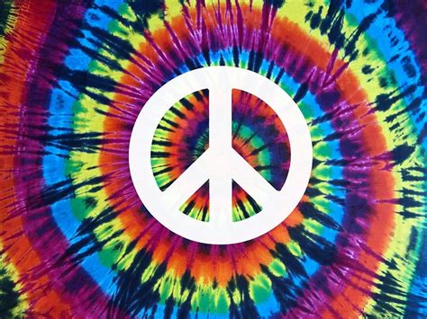 Somerset House Images Tie Dye Rainbow Peace Sign