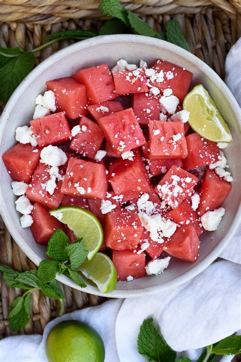 Watermelon Feta Salad Fork Knife Swoon