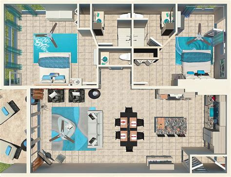bedroom corner beachfront suite turks  caicos luxury resorts