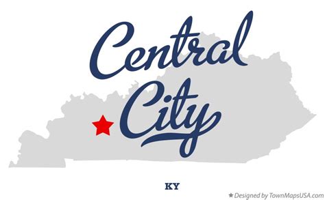 Map Of Central City Ky Kentucky