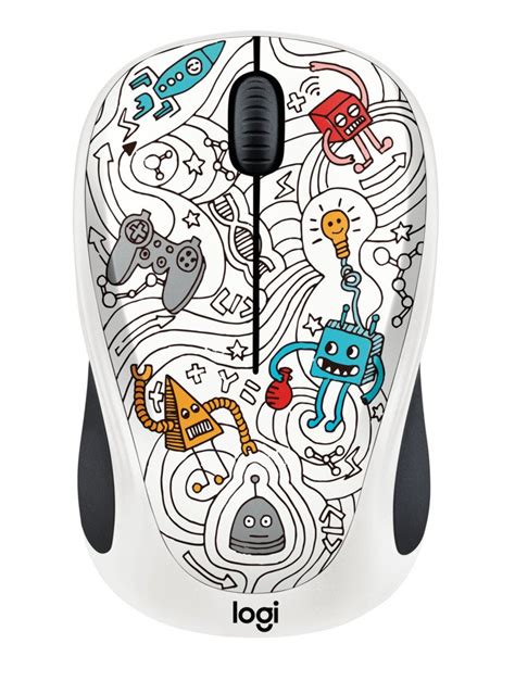 Logitech M238 Wireless Mouse Doodle Collection With 15 Premium