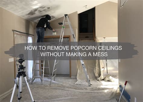 Say goodbye to that outdated eyesore and learn how to remove popcorn ceilings in 5 simple steps. How to Remove Textured Popcorn Ceilings | construction2style