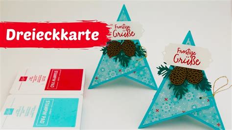 Diy Dreieckkarte Tetraeder Karte Anleitung Tutorial