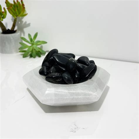 Black Rainbow Obsidian 2 3cm Tumbled Stones Crystal Empire Wholesale