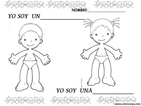 Imagen del cuerpo humano para colorear niños Imagui