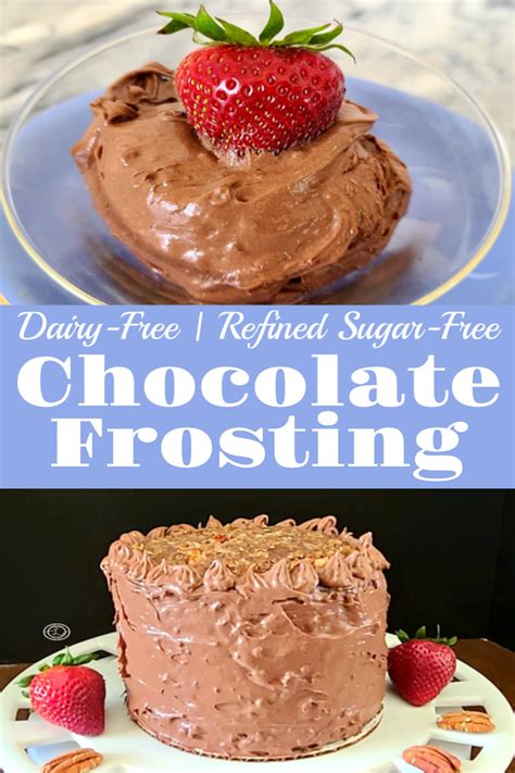 Apply the frosting to the cake using a palette knife for frosting. Dairy-Free Chocolate Frosting recipe. Created for German ...