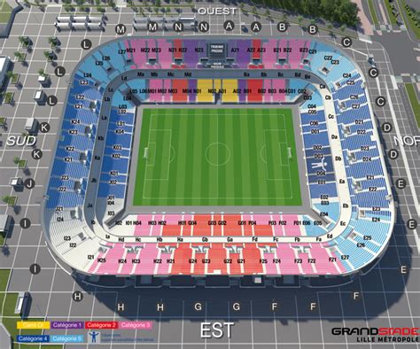 Stade Pierre Mauroy Seating Plan Lille Losc Seating Chart Seatpick