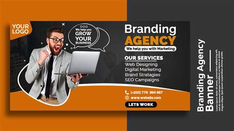 How To Create A Branding Agency Banner Design Photoshop Tutorials