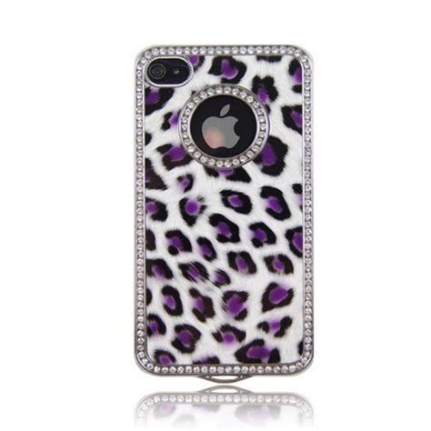 Cheetah W Bling Style 005 Hard Plastic Case For Iphone 4 Mobile