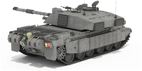 Challenger Ii British Main Battle Tank 3d Model In Tank 3dexport