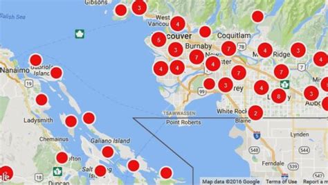 Bc Hydro Outages Map Color 2018