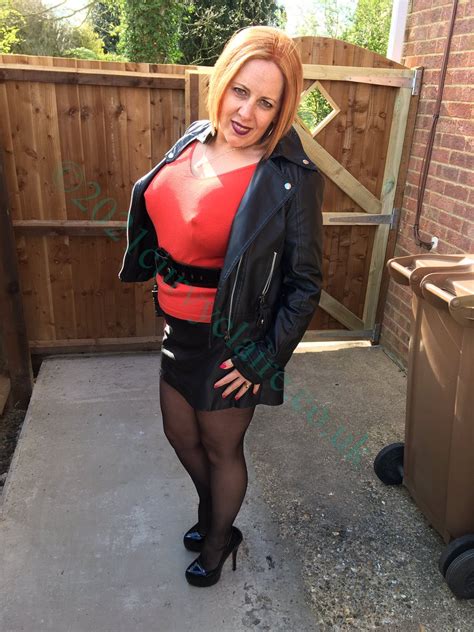 Curvy Claire On Twitter Leather Mini Skirt And Jacket Leather