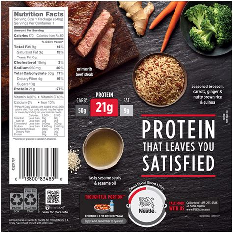 What i eat in a day » meal prep edition. STOUFFER'S FIT KITCHEN Bowls Beef with Broccoli, 12 oz Box ...