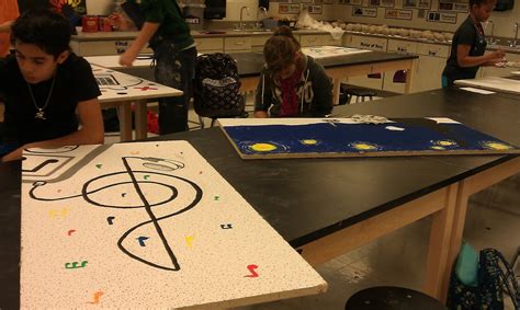 Suspended ceiling tiles serve many purposes including enclosing ductwork, hiding wiring, and lowering the height of the ceiling for energy conservation. Art with Mrs. Kennedy: Art club- ceiling tiles