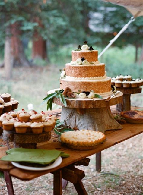 rustic wedding cake table wedding dessert table rustic wedding details wedding desserts