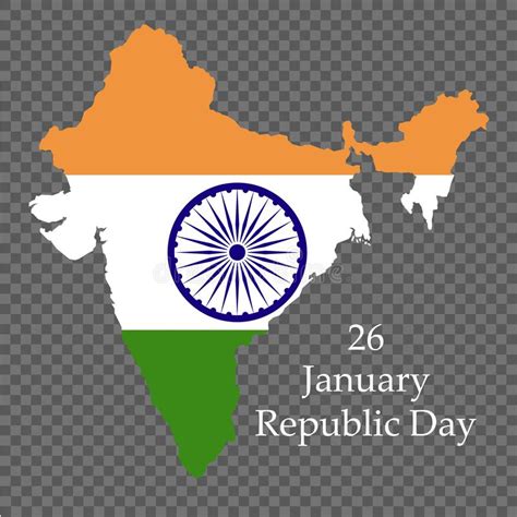 Republic Day Of India 26 January National Flag Of India Vector
