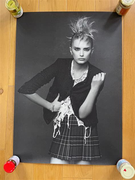 Karl Lagerfeld Original Poster From The Chanel Exhibition Etsy