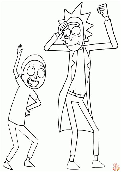 Printable Rick And Morty Coloring Pages Free For Kids And Adults