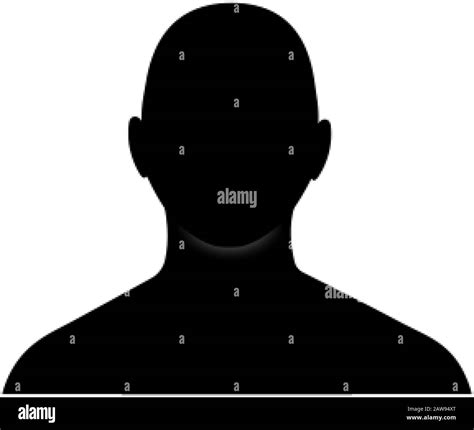Anonymous Male Face Avatar Incognito Man Head Silhouette Stock Vector