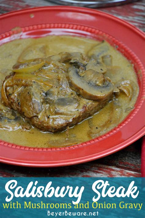 I've always liked salisbury steak, but i had to search a long time to find a recipe this . Salzbury Steak Food Wishes / Enjoy A Retro Comfort Meal ...
