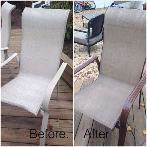 All of the fabric we found with a little yellow had designs that we just were not fond of. Old patio furniture ...no problem ! Spray paint fabric ...