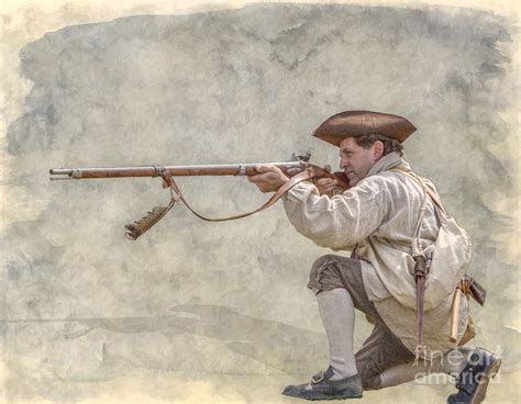 American Colonial Militia Rifleman Digital Art By Randy Steele Pixels