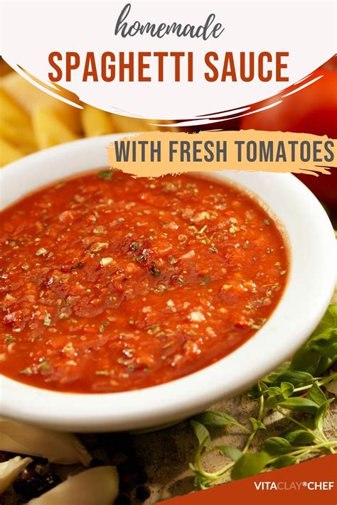 Homemade Spaghetti Sauce Recipe With Fresh Tomatoes In Fresh