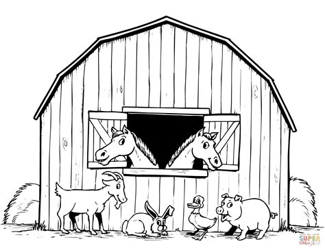 Get Farm Animals Coloring Pages Free Printable Pics Arte Inspire