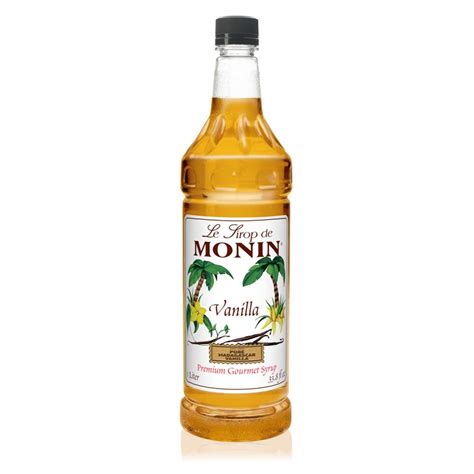 Monin Vanilla Syrup Versatile Flavor Great For Coffee Shakes And